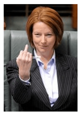 Aussie misandric Prime Minister Gillard in trouble for anti-male policies