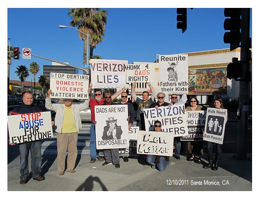 NCFM Los Angeles stages protest against Verizon’s male-bashing anti-father video