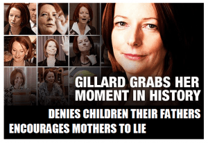 Fatherlessness on a grand scale – an open letter to Julia Gillard on the 2011 Family Violence bill