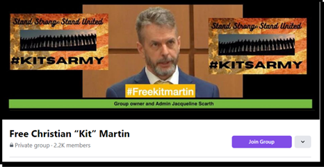 NCFM Member Kit Martin update, brief case synopsis