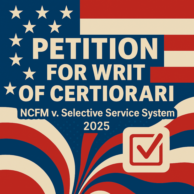 NCFM Files SUPREME COURT PETITION FOR WRIT OF CERTIORARI in NCFM v. Selective Service System