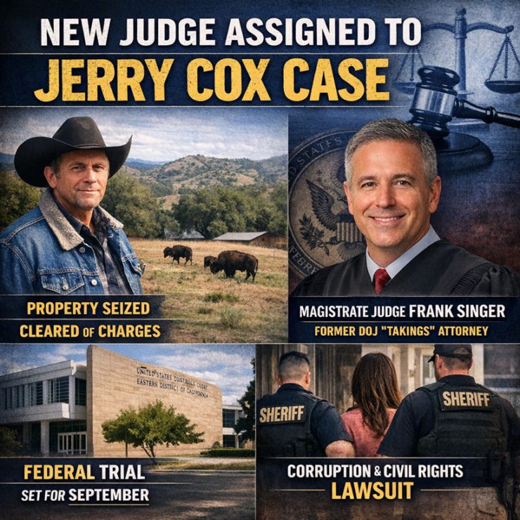 NCFM Update: New Judge Assigned in Jerry Cox Federal Case: Claims of Overreach and Property Seizure